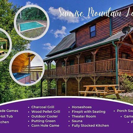 Fabulous Pet-Friendly, Family Cabin With Outdoor Kitchen, Hot Tub, Sauna, Fireplace, Theater Room, Arcade, Pool Table, And Fire Pit Within Minuties Of Dollywood Sevierville Eksteriør billede