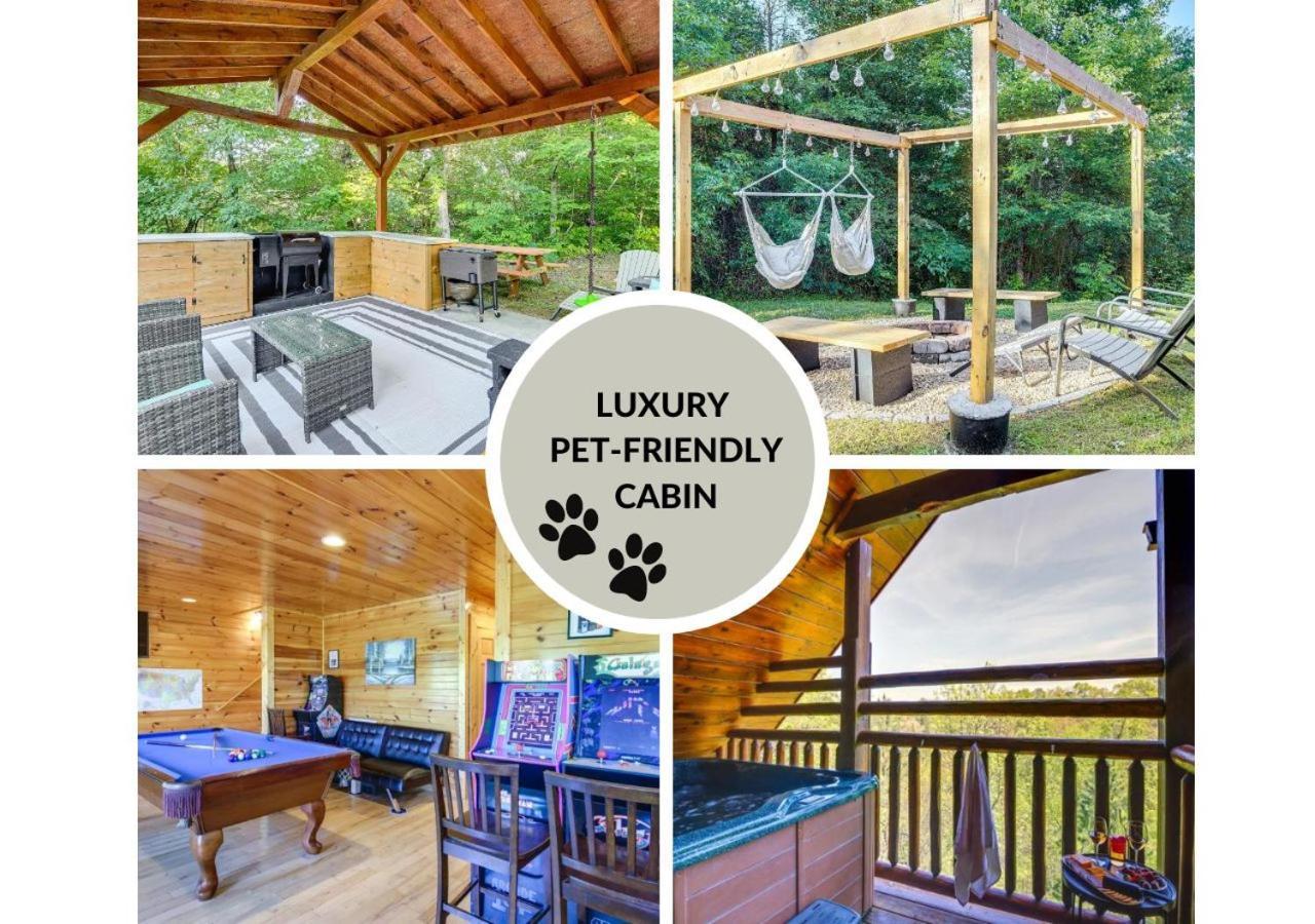 Fabulous Pet-Friendly, Family Cabin With Outdoor Kitchen, Hot Tub, Sauna, Fireplace, Theater Room, Arcade, Pool Table, And Fire Pit Within Minuties Of Dollywood Sevierville Eksteriør billede